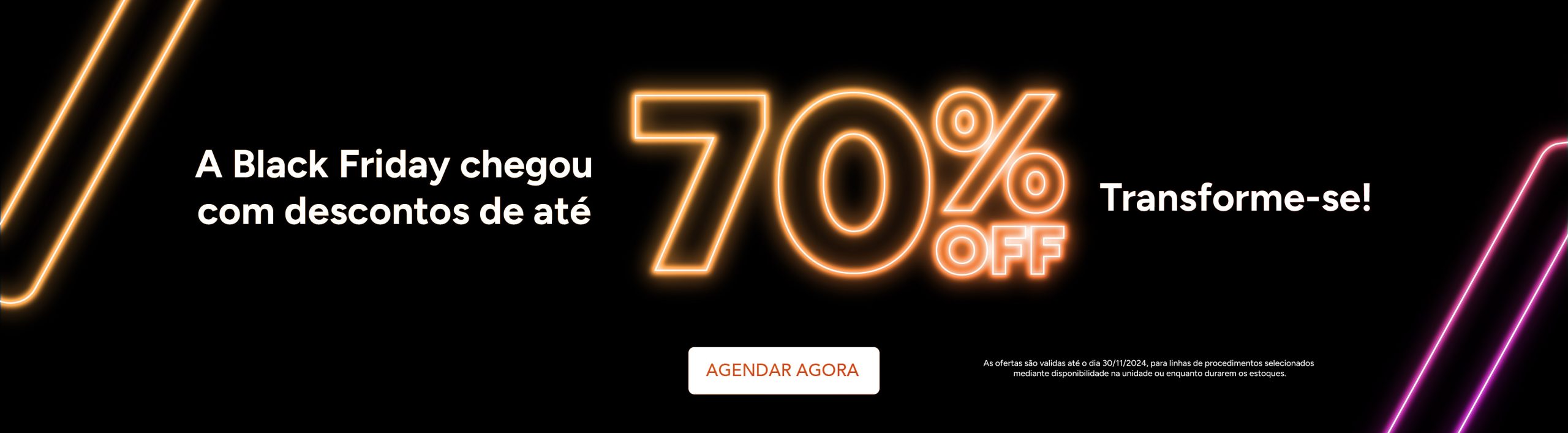 Black Friday com até 70% de desconto